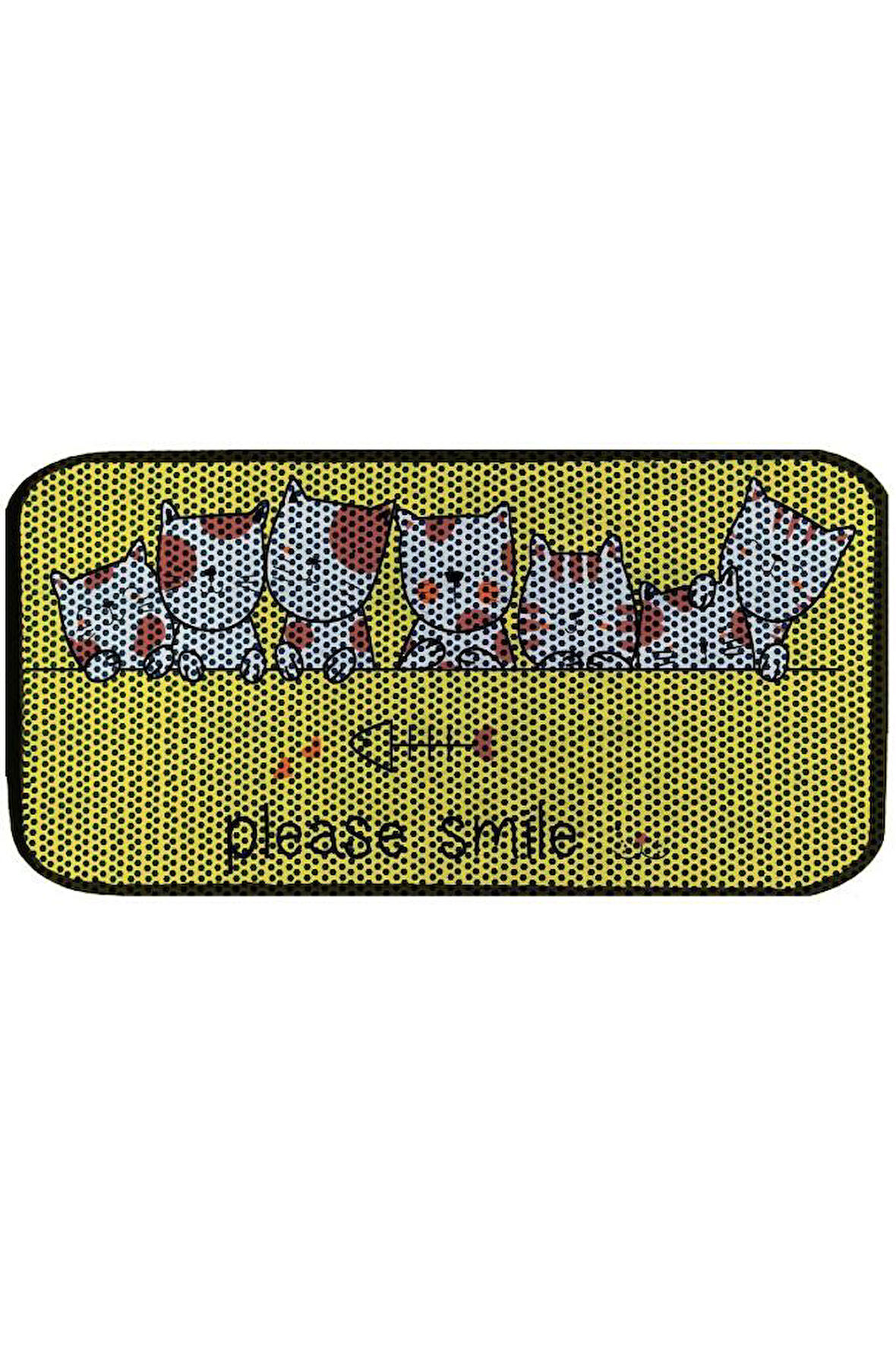 Aktunç Elekli Tuvalet Desenli Önü Kedi Kumu Paspası 60X120 cm DESEN 5