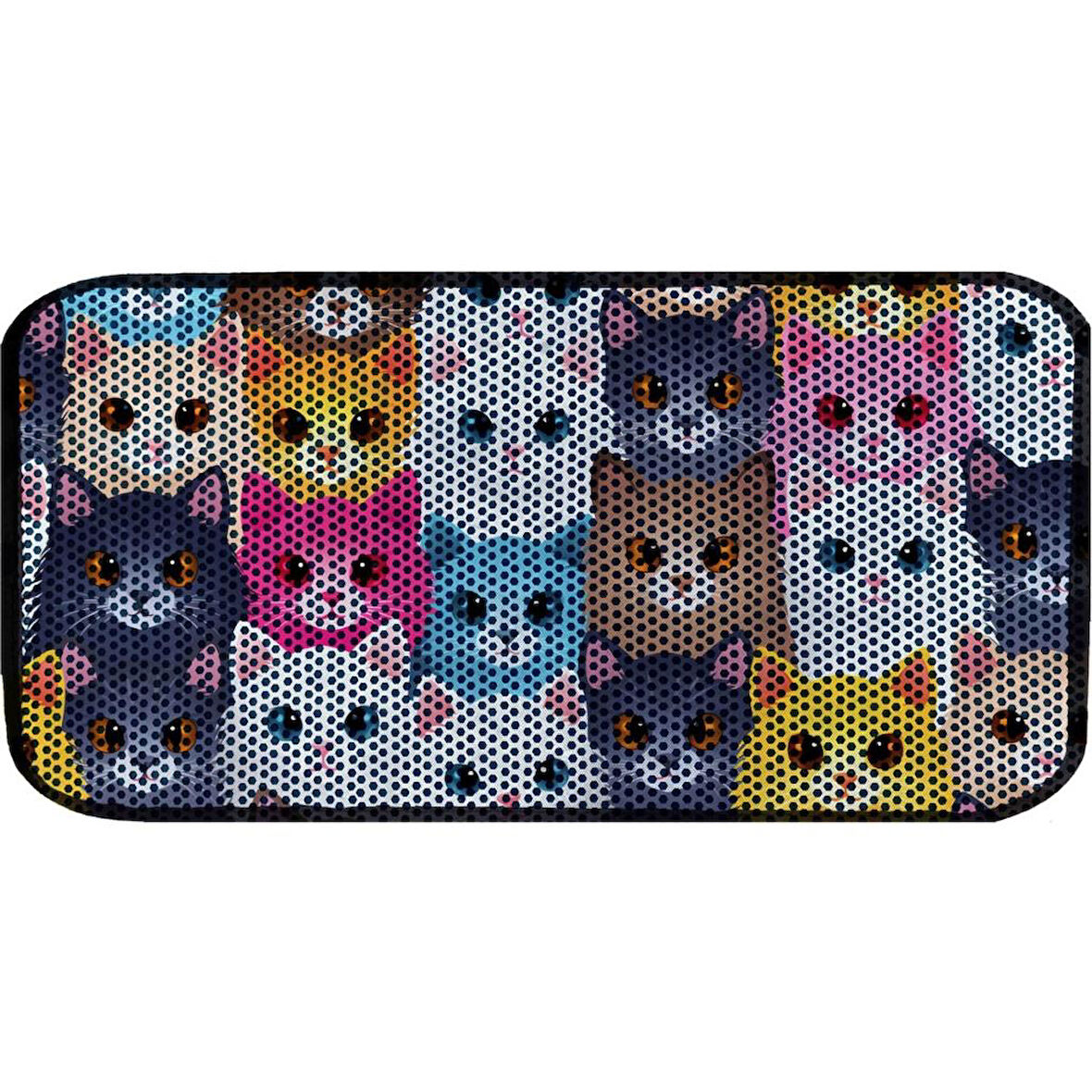 Aktunç Elekli Tuvalet Desenli Önü Kedi Kumu Paspası 60X120 cm DESEN 10