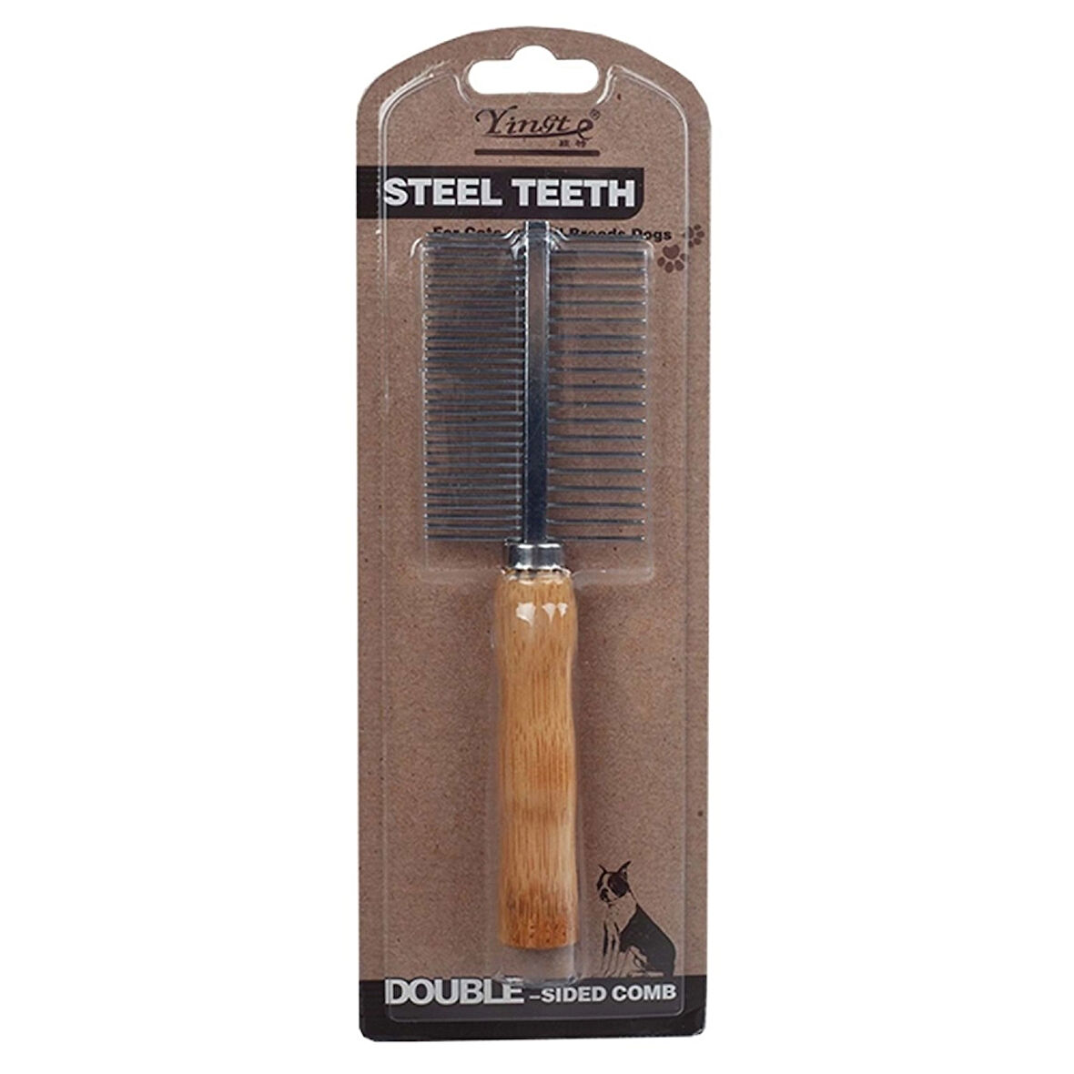 Sık ve Seyrek Dişli Çift Taraflı Evcil Hayvan Tarağı 90505.03: Düğüm ve Kıtık Açma