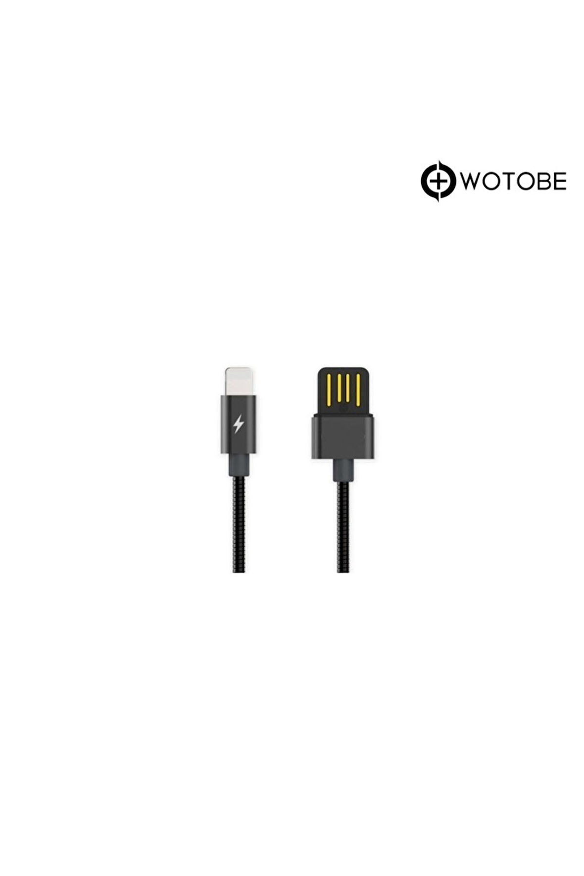 Apple Lightning Çelik Spiral Şarj Data Kablosu