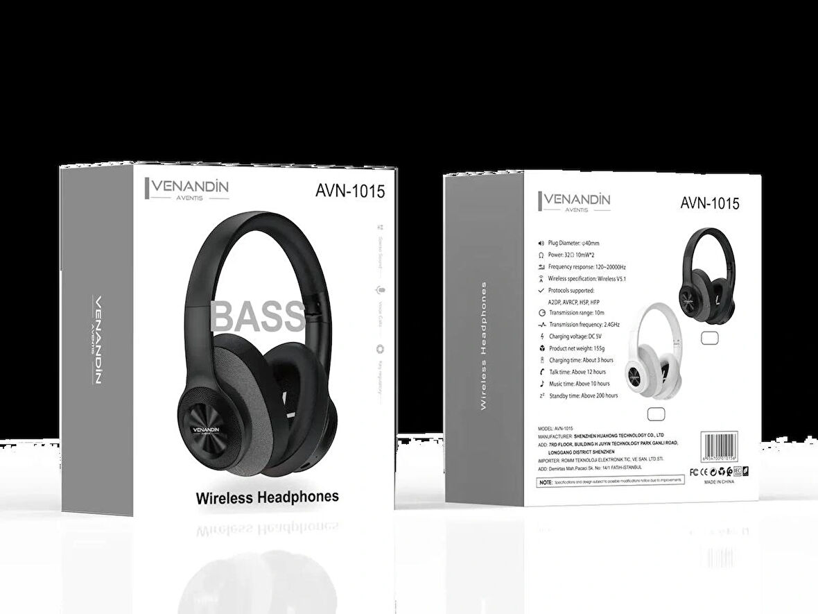 VENANDİN AVN-1015 KAFA ÜSTÜ BLUETOOTH LÜKS 