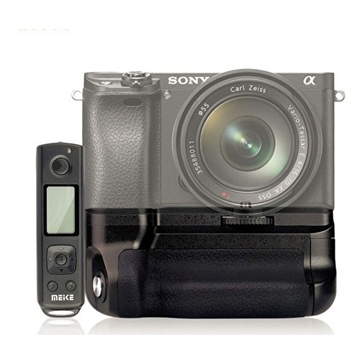 MeiKe Sony A6500 için MeiKe MK-A6500 Pro Battery Grip + Zaman Ayarlı Kumanda