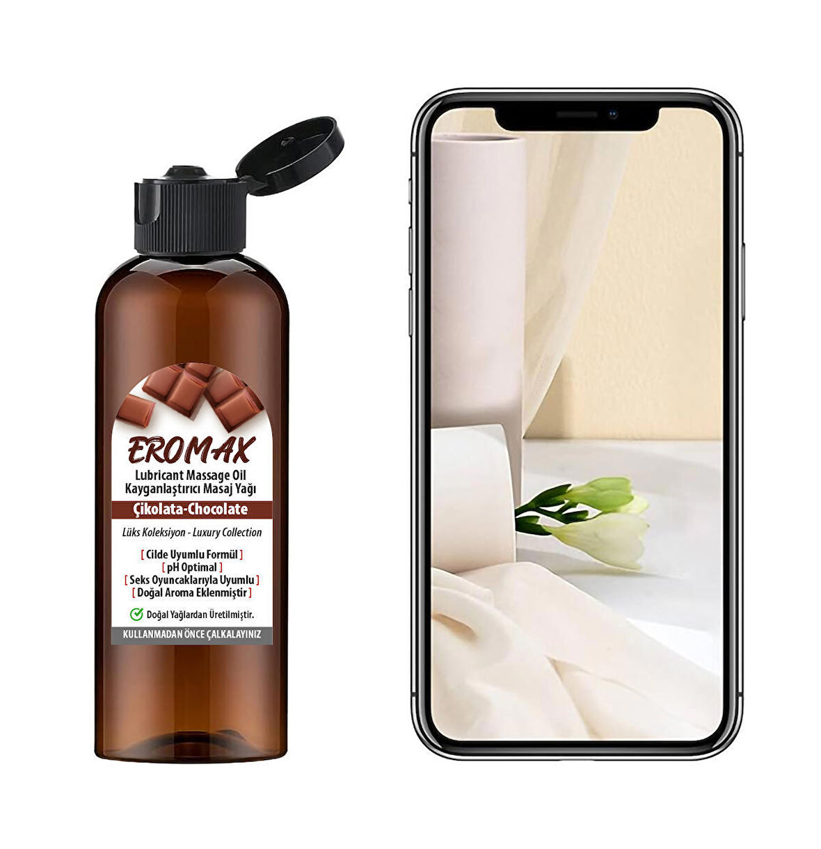 Anal Vajinal Erotik Masaj Yağı Kayganlaştırıcı Gevşetici Çikolata Aromalı Rahatlatıcı 100 Ml
