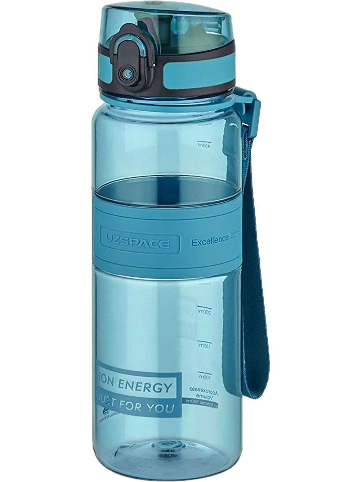 Uzspace 500 ml Orta Boy Silikon Gövde Tritan Su Matarası