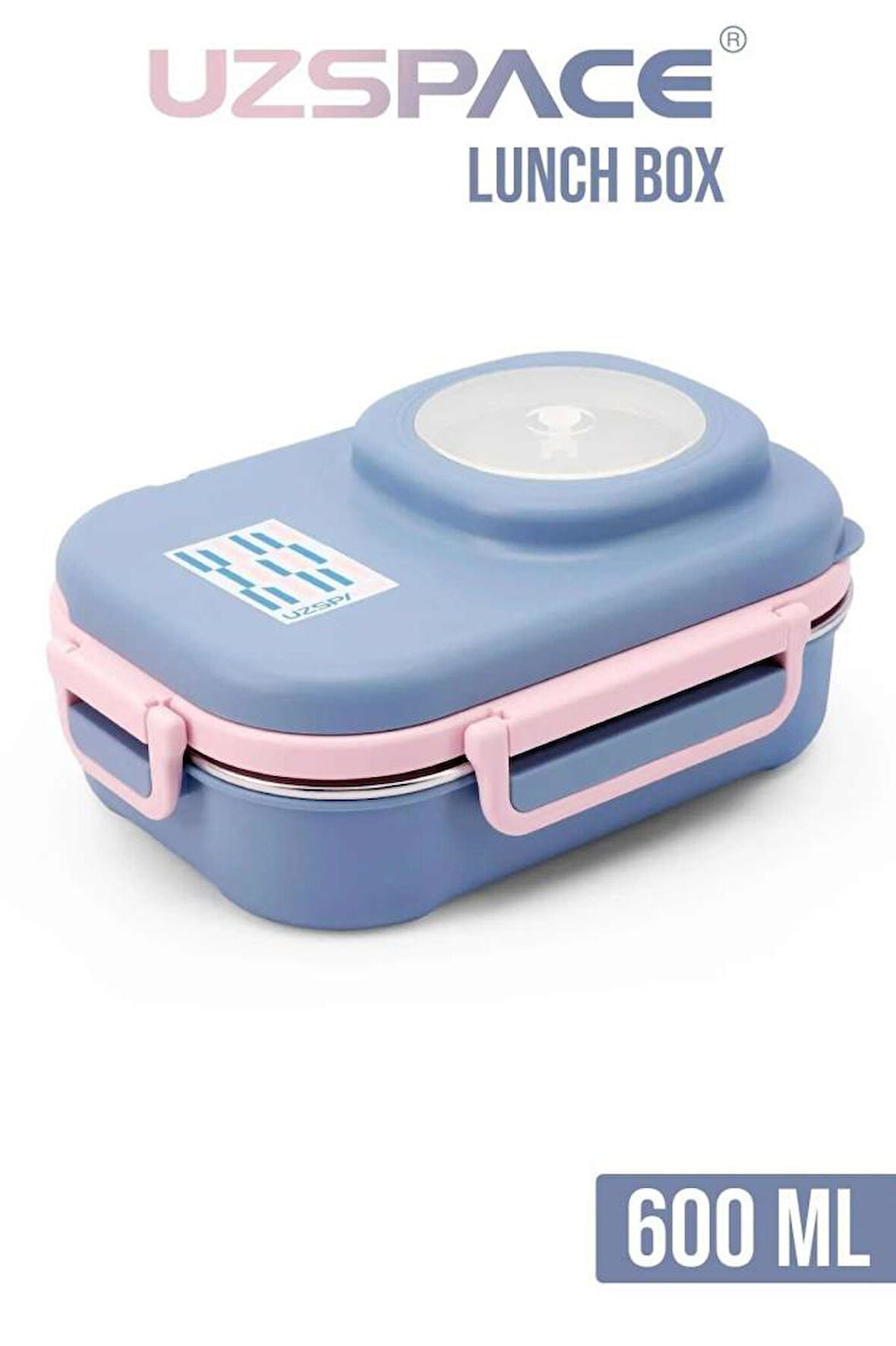 Vagonlife 8021 600ml 3 Bölmeli Gri Çelik Saklama Kabı