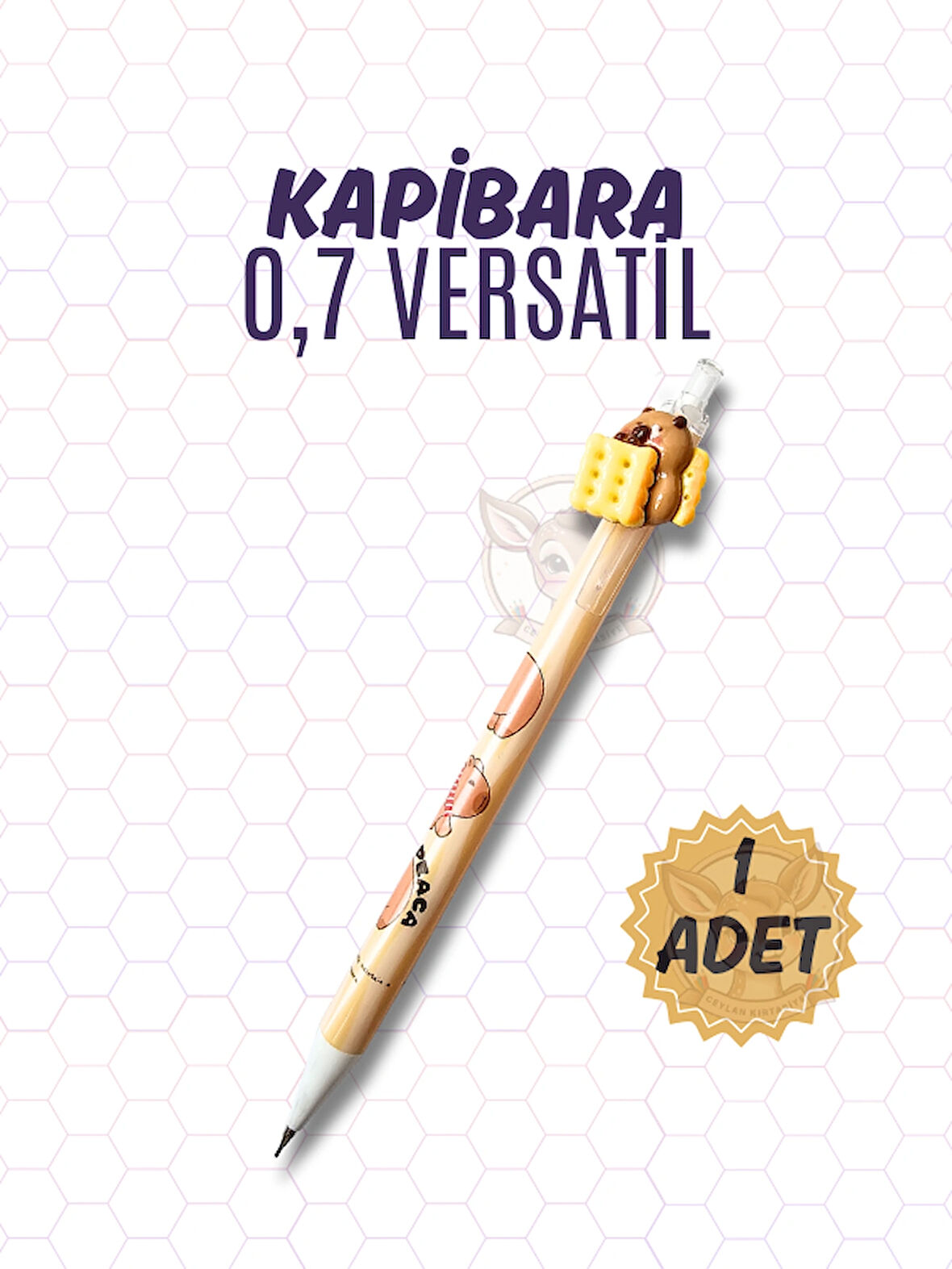 Kapibara Figürlü 0,7 mm Uçlu Versatil Kalem (1 Adet)