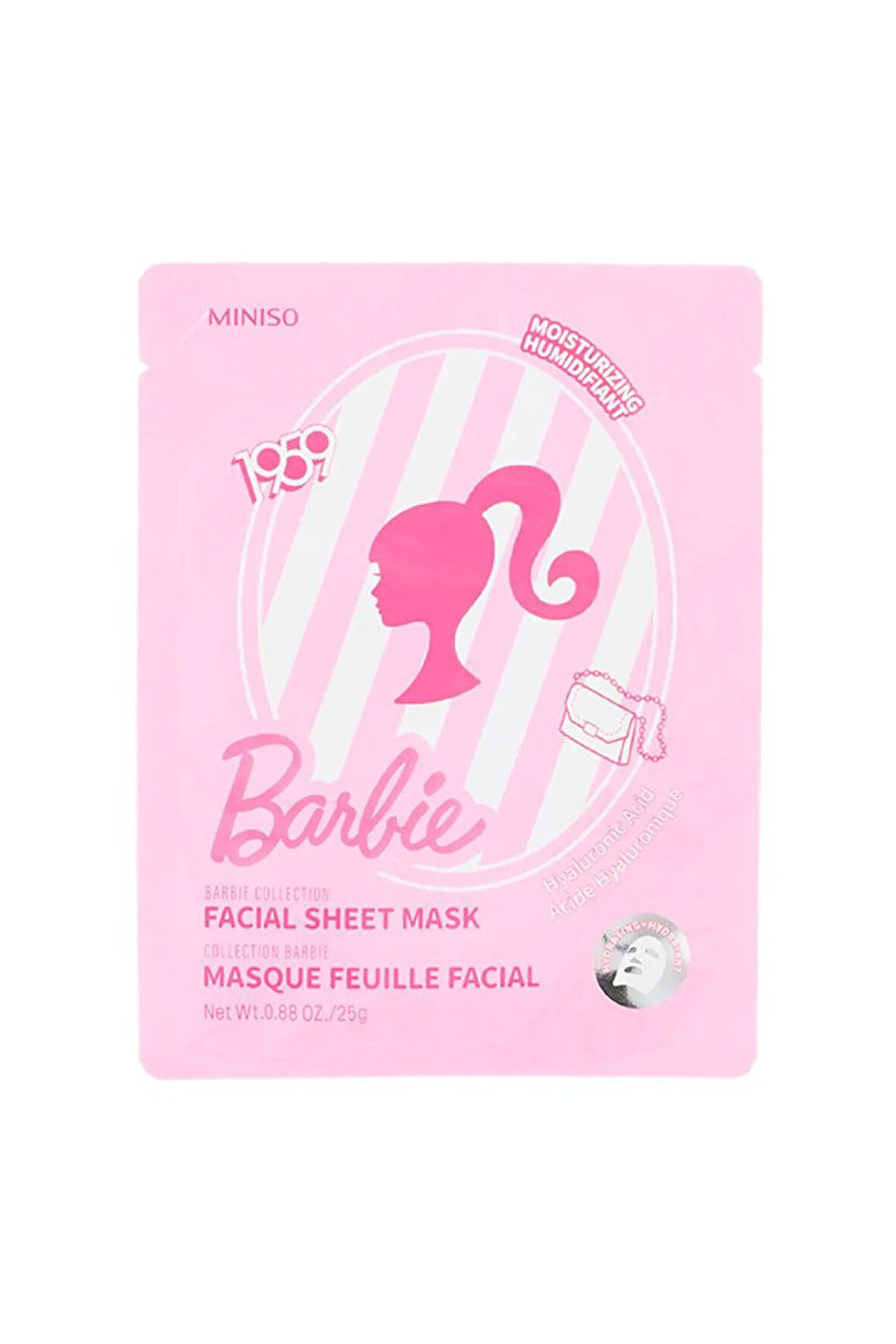 Barbie Lisanslı Kağıt Yüz Maskesi - Hyaluronic Asit