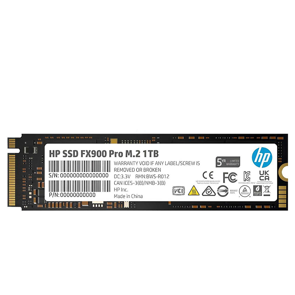 HP FX900 Pro 1TB 7400/6700 MB/s Gen4x4 M.2 22x80 SSD