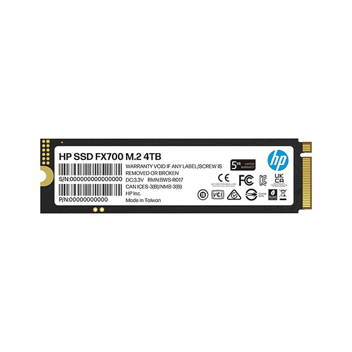 Hp FX700 4TB 7200MB/s - 6200MB/s PCI-e NVMe M.2 2280 SSD 8U2N7AA (PlayStation 5 Uyumlu)