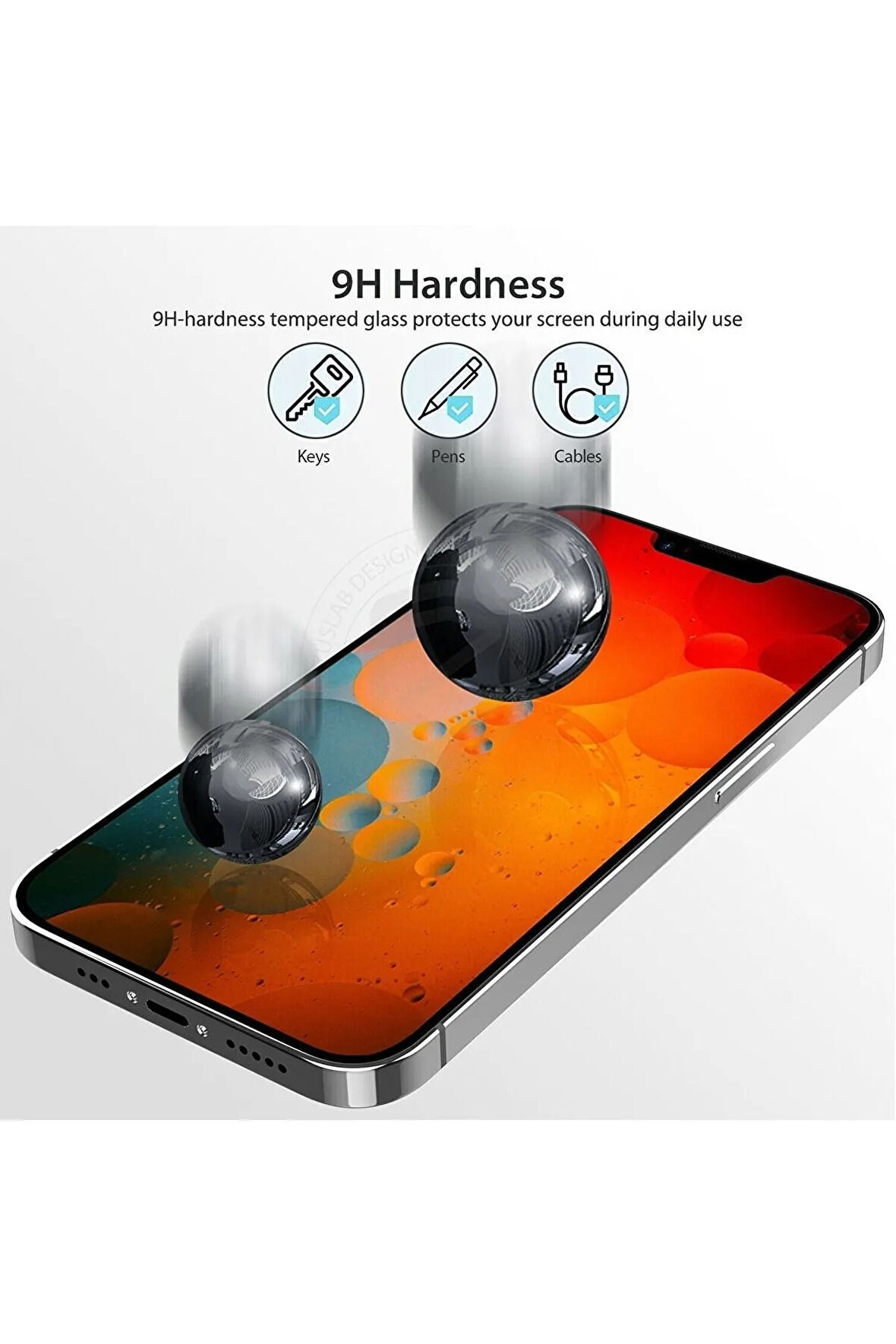 Iphone 14 Hayalet Tam Kaplayan 5d Nano Ekran Koruyucu Cam - Ultra Ince K1