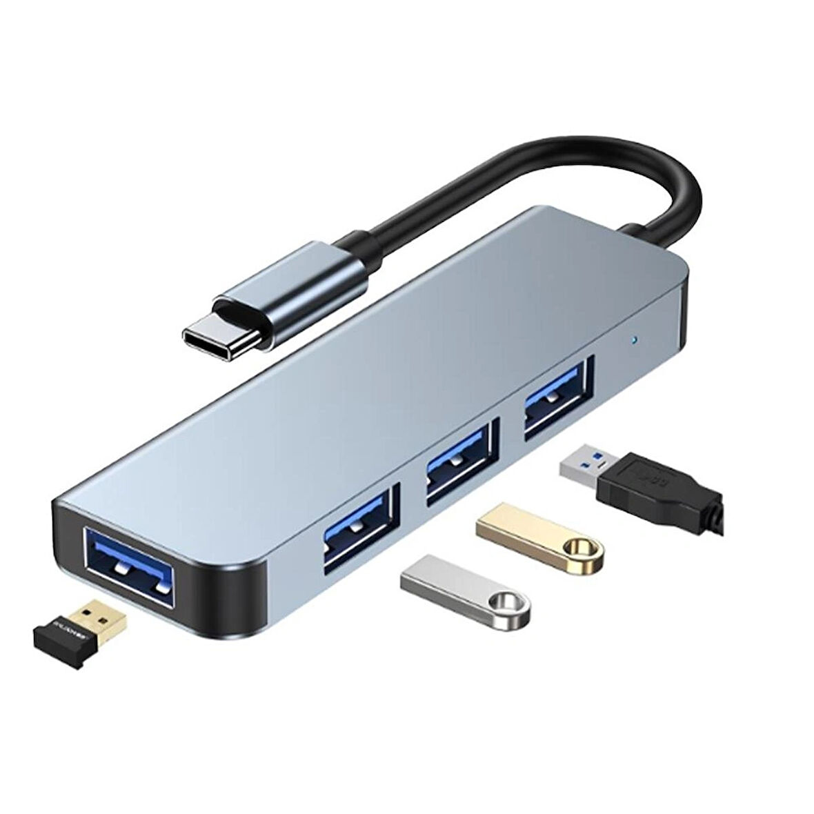 BYL-2013T Type-C 4 Port USB HUB 3.0 - 2.0 Yeni Nesil Çoğaltıcı Çevirici Çoklu Switch