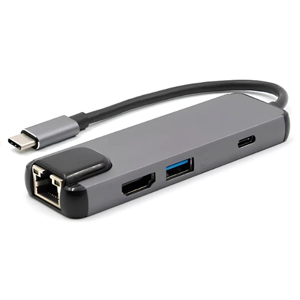  StarkTech BYL-2017 Type C To Ethernet + Usb + Hdmı + Kart Okuyucu Hub