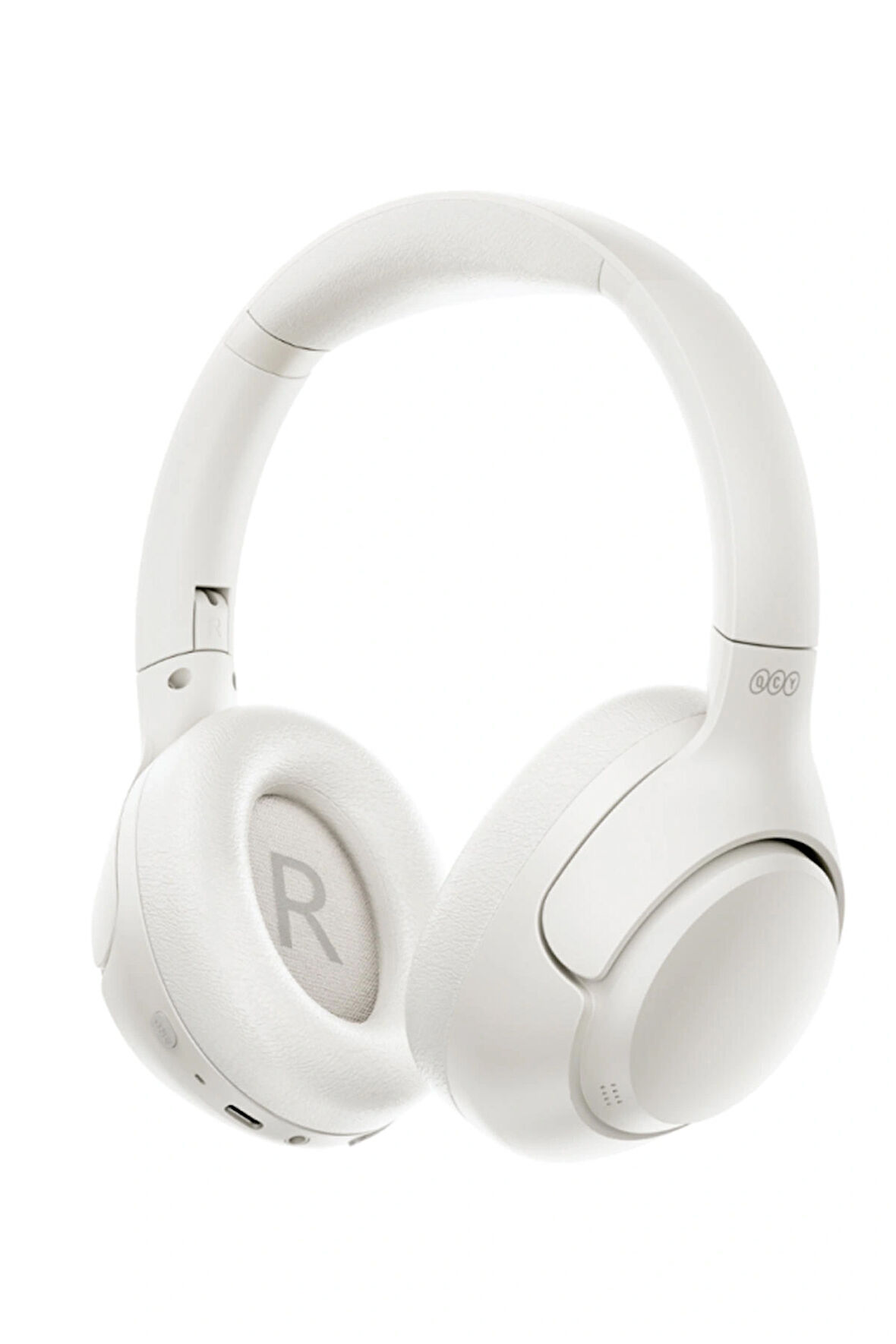 Qcy H3 Hybrid Anc Hi-Res Bluetooth 5.4 Kafaüstü Kablosuz Kulaklık Çift Cihaz desteği beyaz