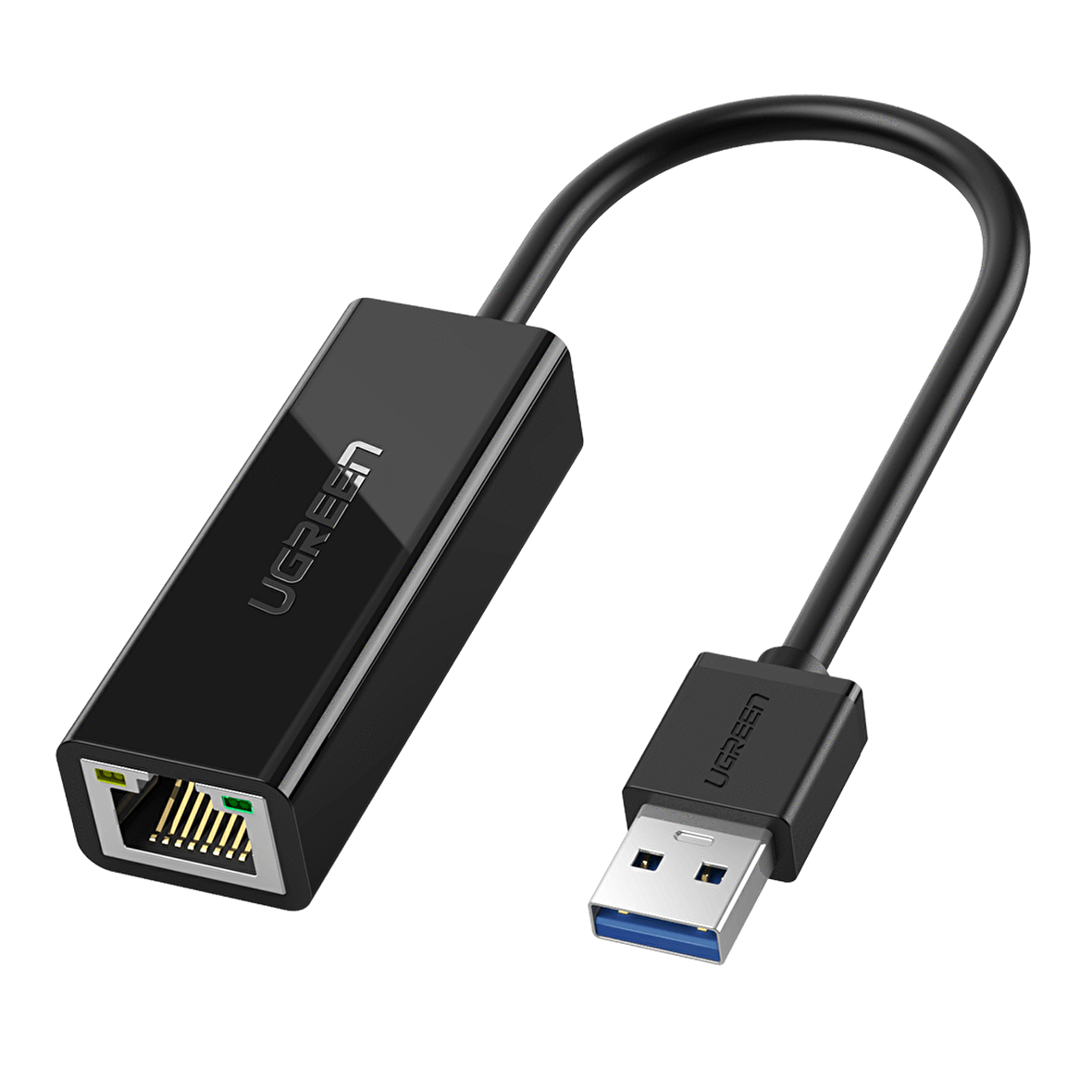 Ugreen USB 3.0 PC Mac Konsol Tv Box Ethernet Adaptörü Siyah