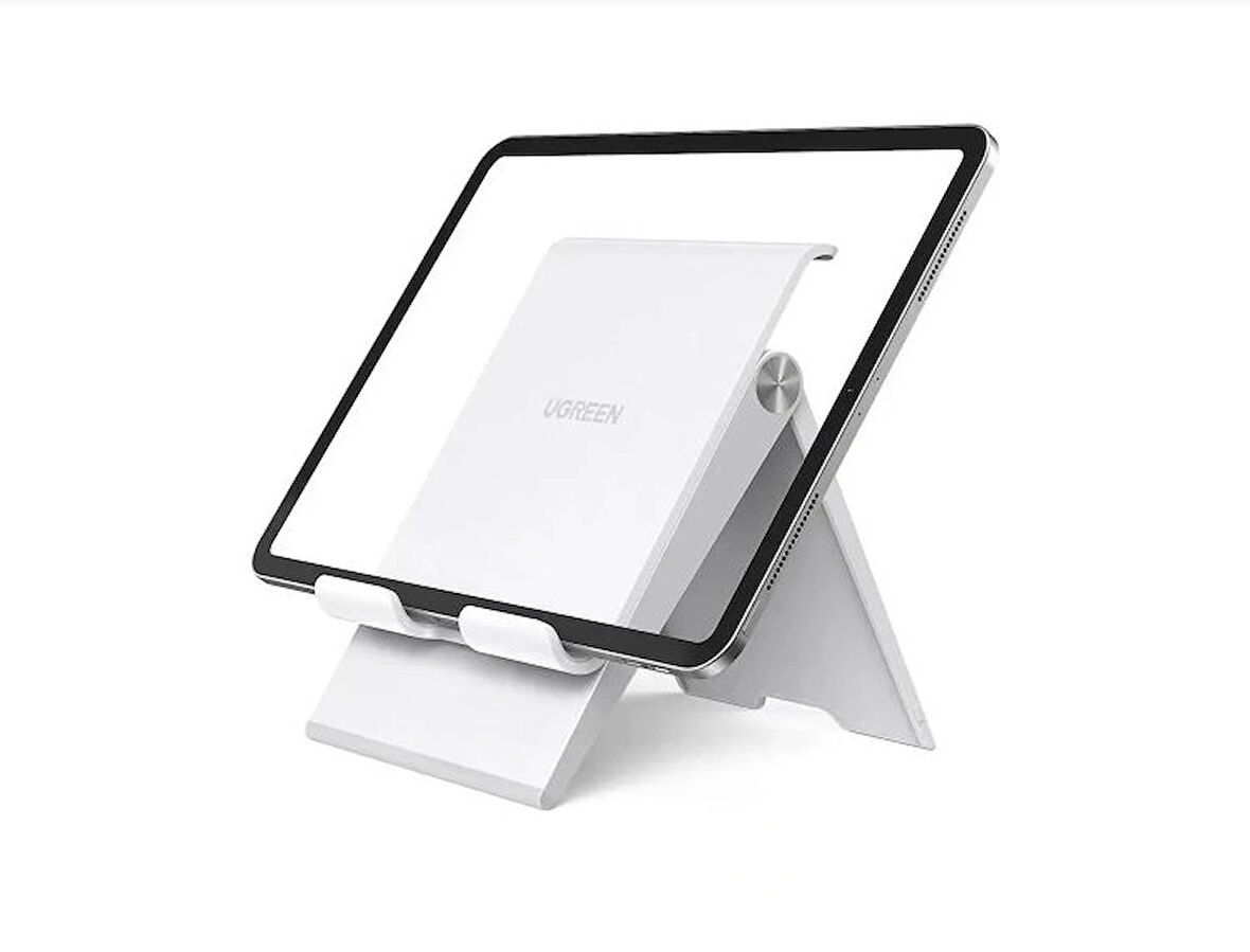 UGREEN 20437 Yükseklik Ayarlı Telefon ve Tablet Tutucu Standı Beyaz Foldable Tablet Stand