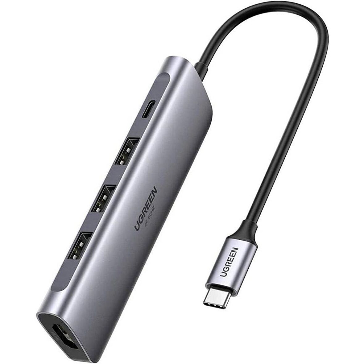 Ugreen Type-C to HDMI 3*USB 3.0 Çoklayıcı Hub ve Dönüştürücü Adaptör