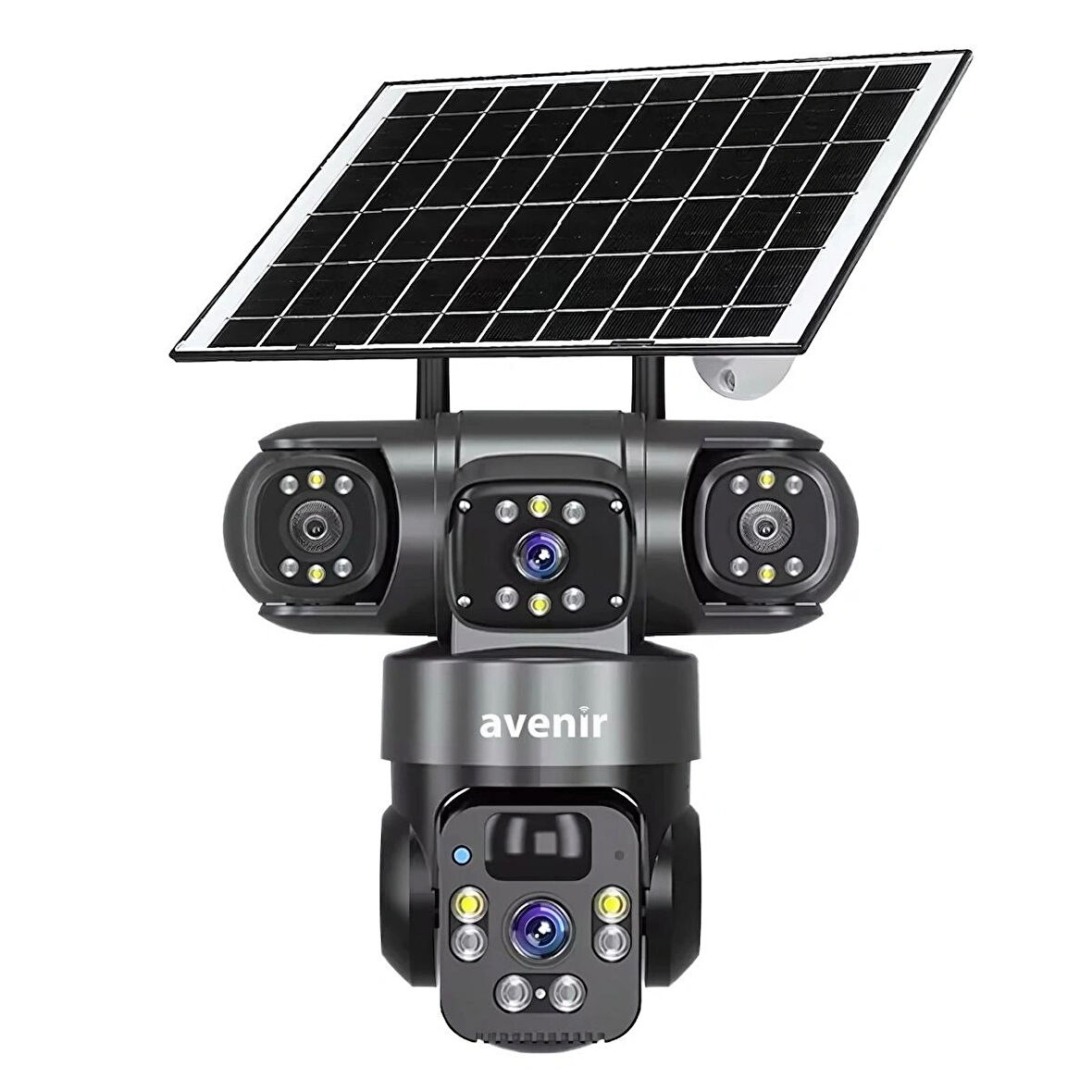 AV-S421 4MP 2 Kameralı Solar PTZ 4G Sim Kartlı Kamera