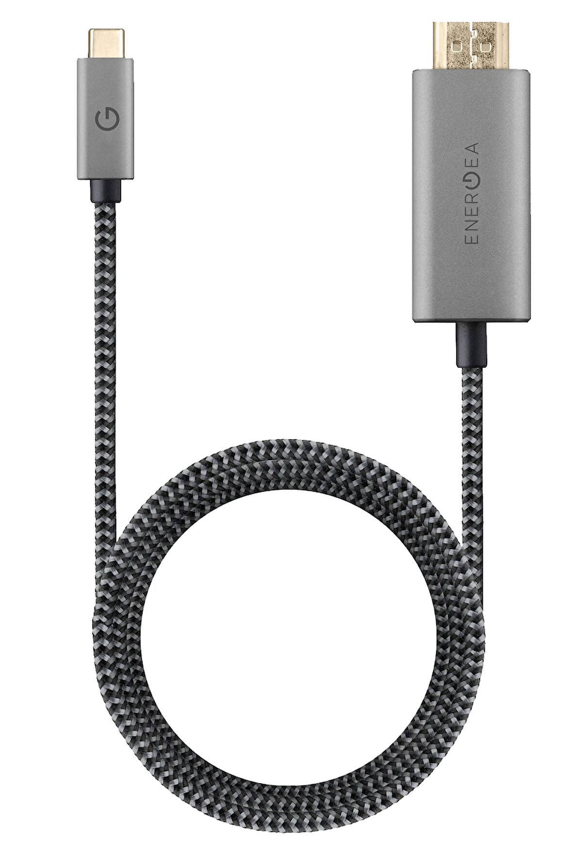 FibraTough 2M 4K 60 Hz Type-C to HDMI Kablo - Gri