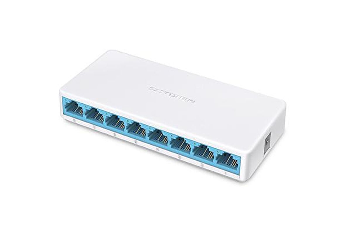 Mercusys MS108 8-Port 10/100Mbps Tak Ve Kullan Switch