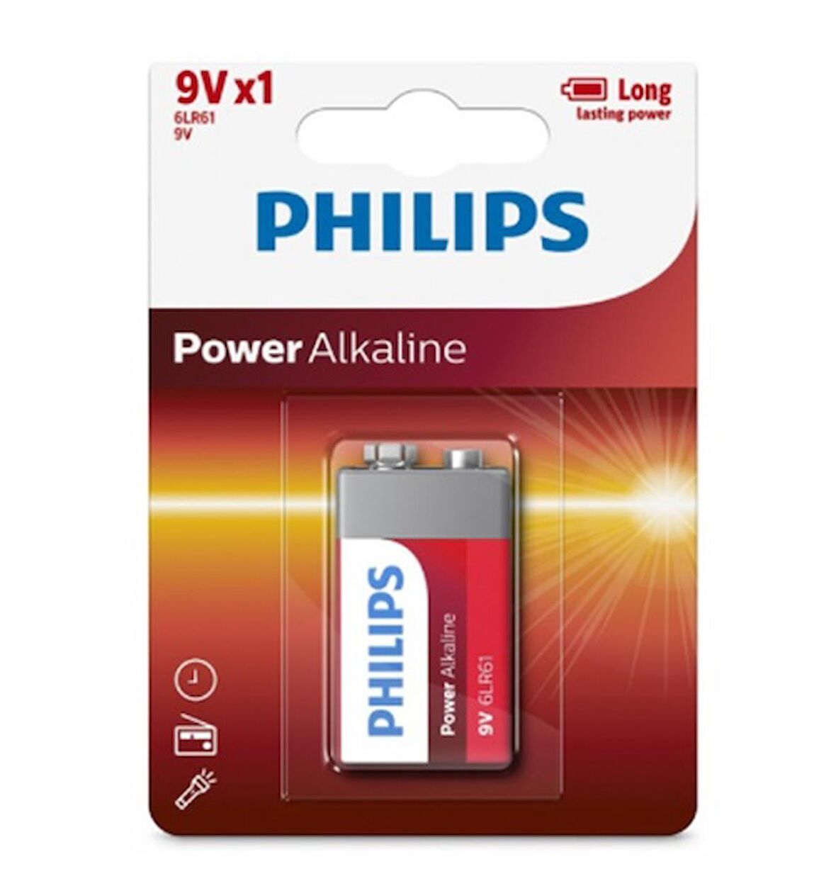 Philips 9 Volt Alkalin Pil