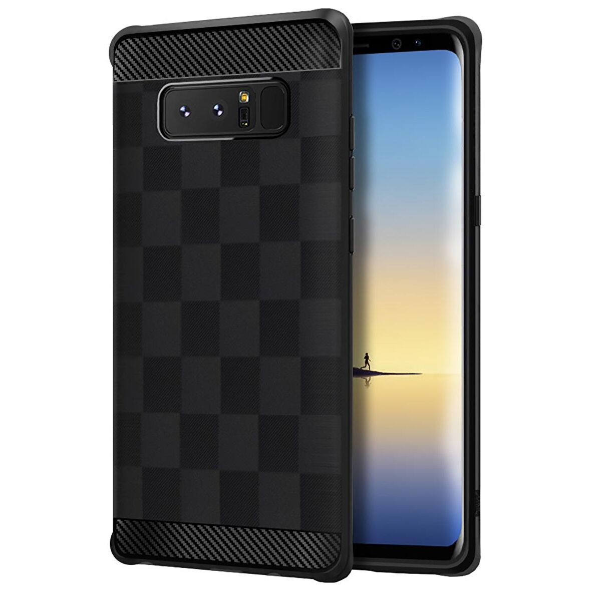 Buff Galaxy Note 8 ile Uyumlu Black Armor Kılıf