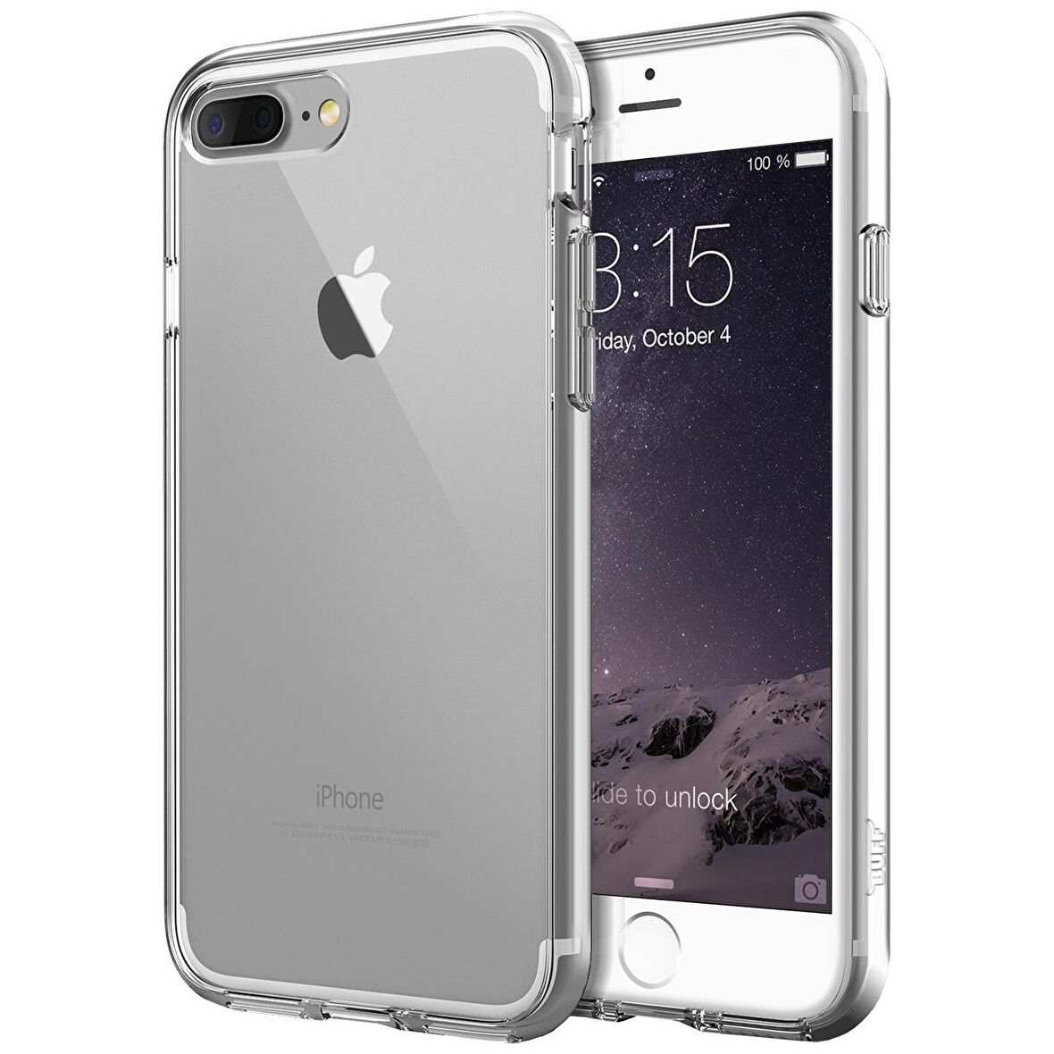 Buff iPhone 8 Plus / 7 Plus ile Uyumlu Air Hybrid Kılıf Crystal Clear