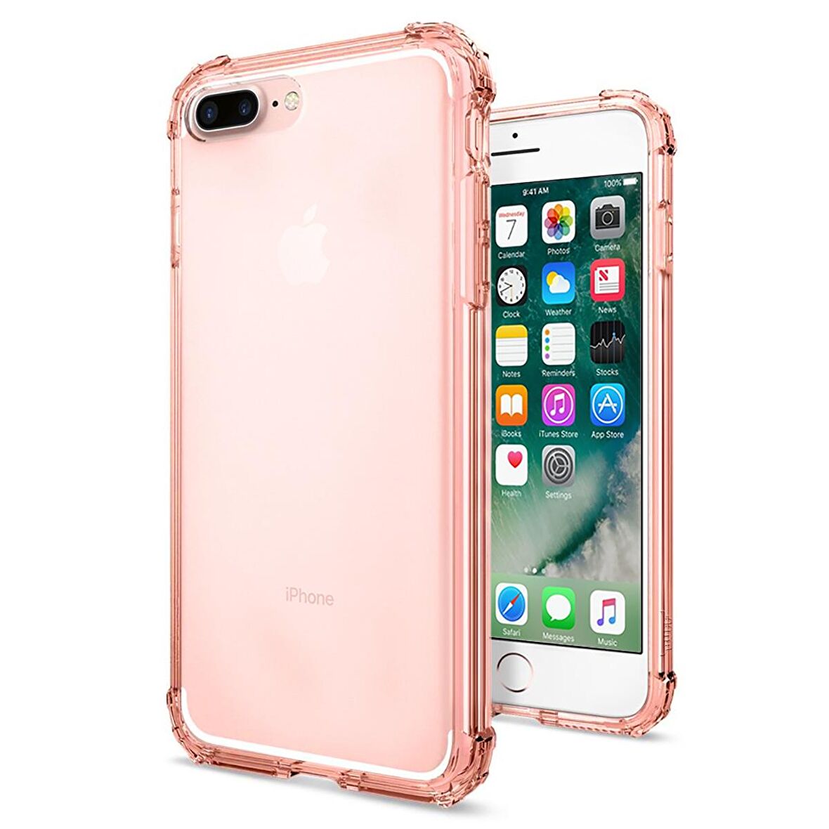 Buff iPhone 8 Plus / 7 Plus ile Uyumlu No1 Kılıf Rose Gold