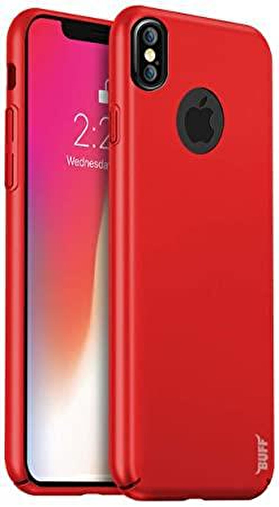 Buff iPhone X Slim Fit Kılıf Red
