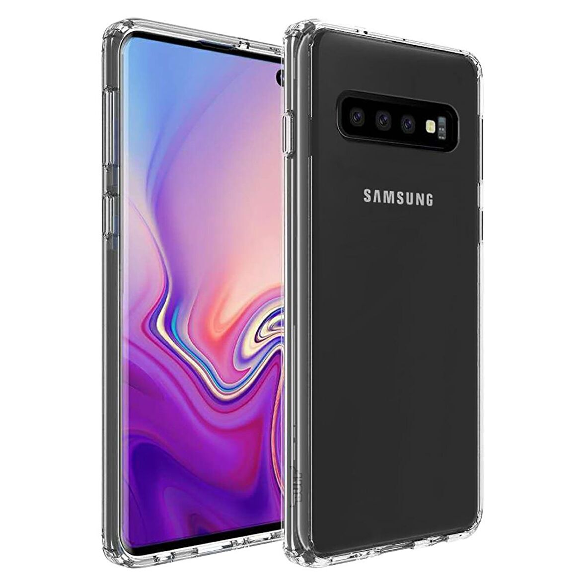 Buff Galaxy S10 ile Uyumlu Air Hybrid Kılıf Crystal Clear