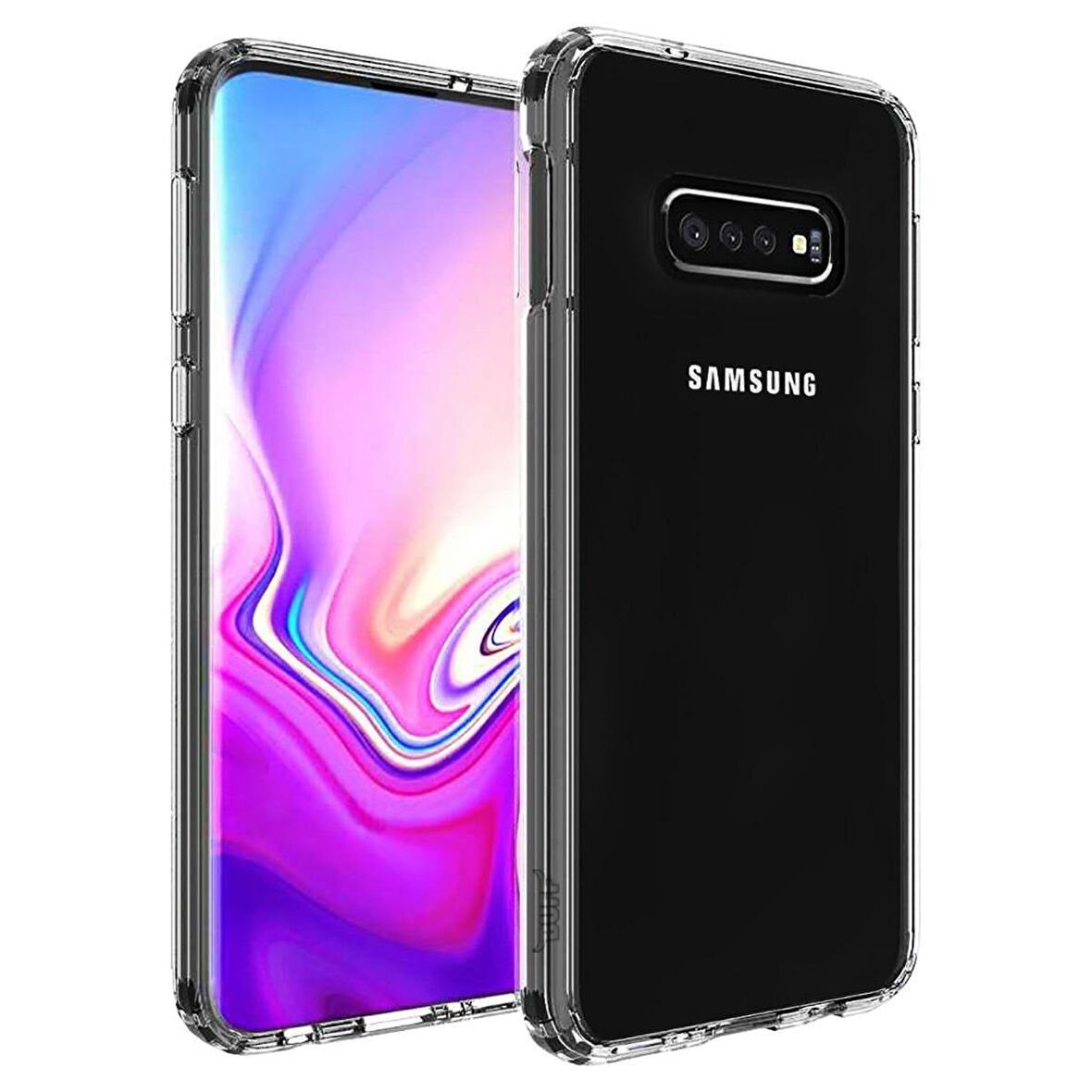 Buff Galaxy S10e ile Uyumlu Air Hybrid Kılıf Smoke Black