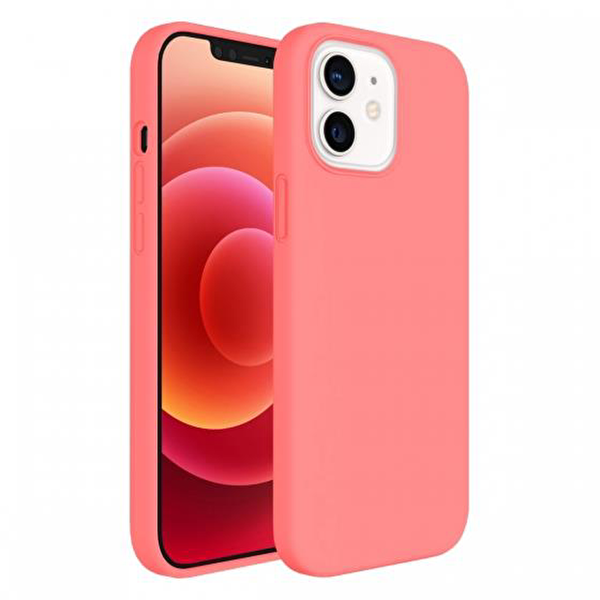 Buff iPhone 12 / 12 Pro Rubber S Kılıf Pink