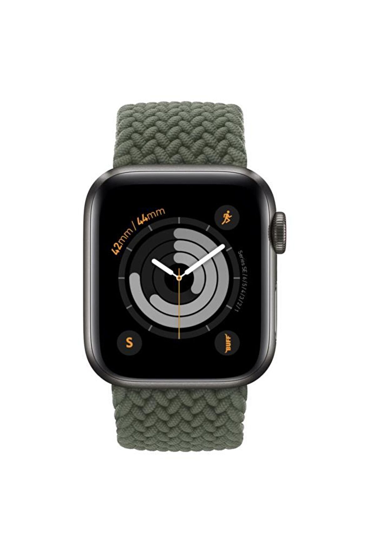 Buff Apple Watch Uyumlu Bands Braided 42/44 S Green 