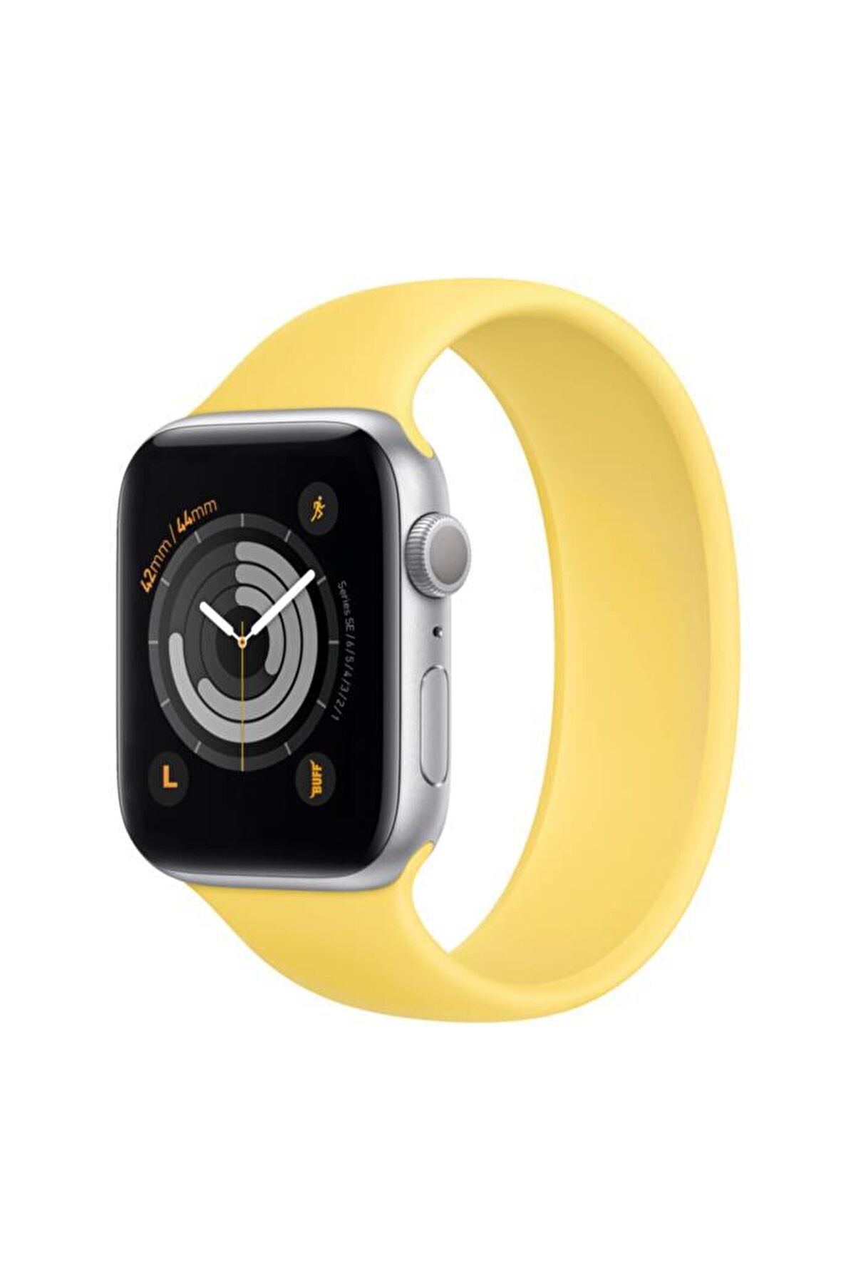 Apple Watch Bands Rubber 42/44 L Yellow Uyumlu