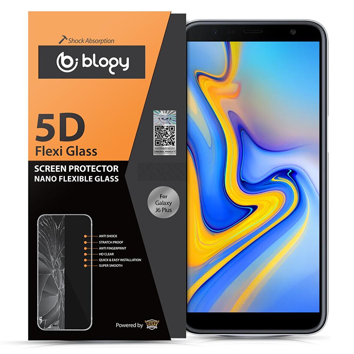 Buff Blogy Galaxy J6 Plus 2018 Flexi 5D Ekran Koruyucu