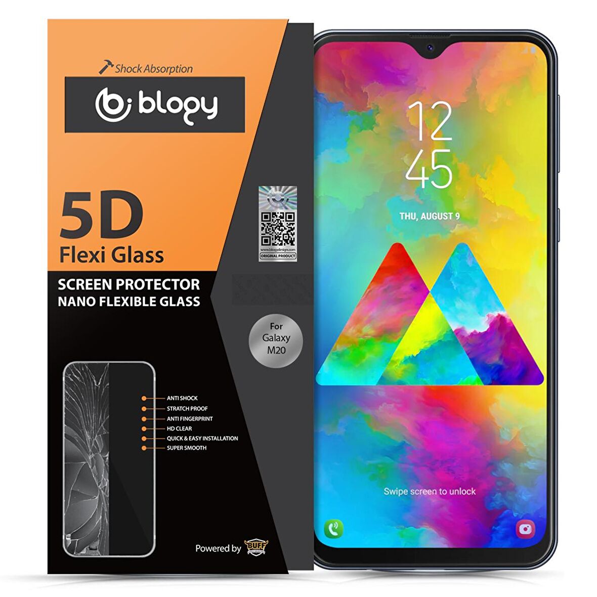 Buff Blogy Galaxy M20 Flexi 5D Ekran Koruyucu