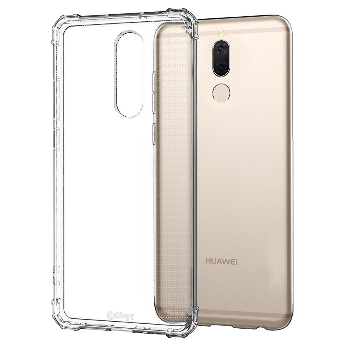 Blogy Huawei Mate 10 Lite ile Uyumlu Crystal Fit Kılıf Crystal Clear