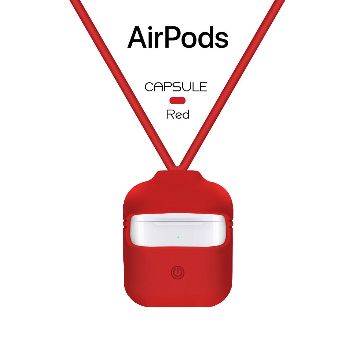 Blogy AirPods Silikon Kılıf Red