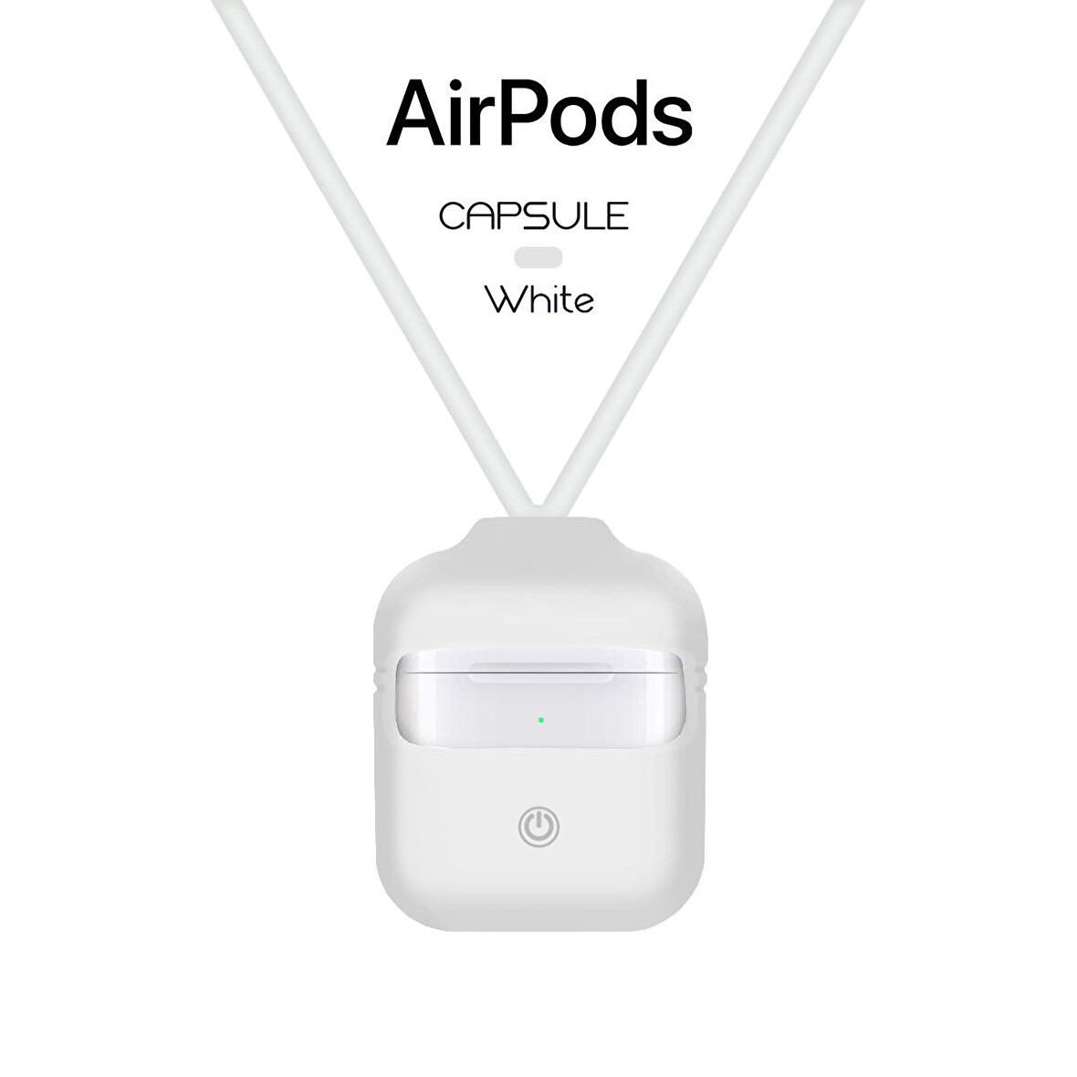 Blogy AirPods ile Uyumlu Silikon Kılıf White