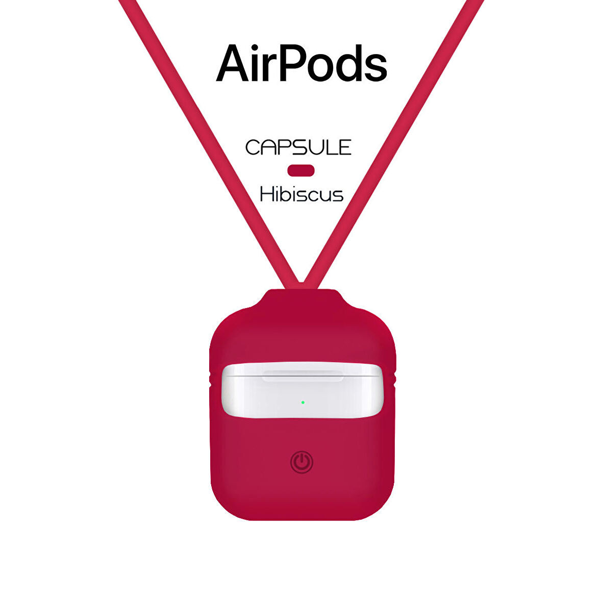 Blogy AirPods ile Uyumlu Silikon Kılıf Hibiscus