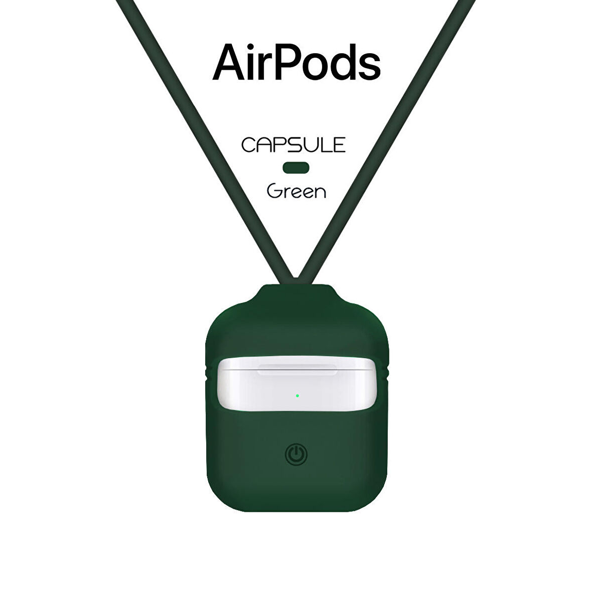 Blogy AirPods Silikon Kılıf Forest Green