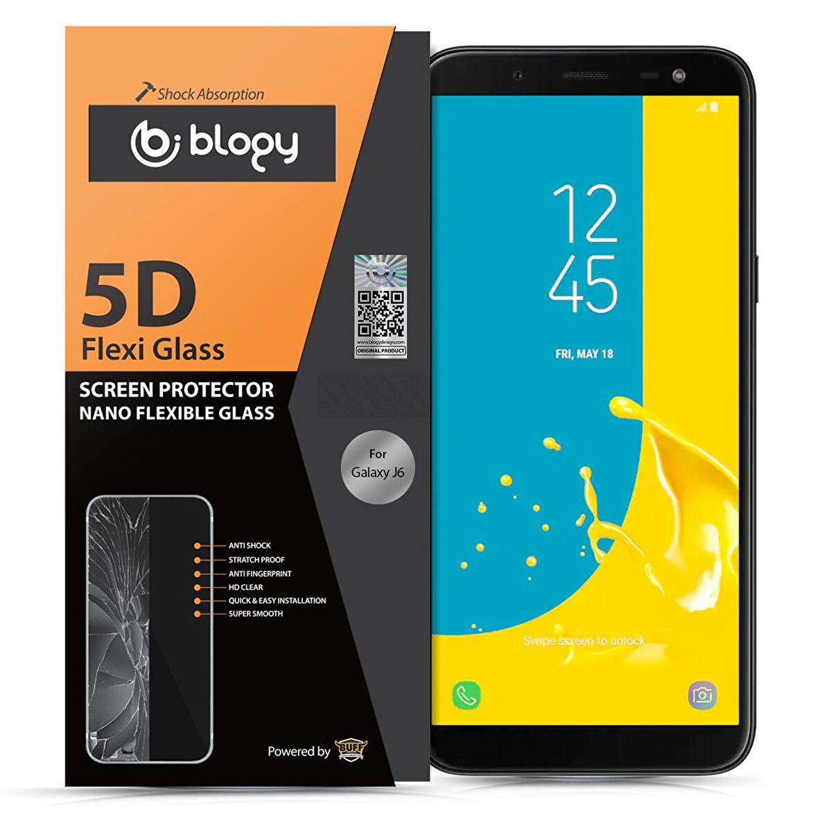 Buff Blogy Galaxy J6 2018 Flexi 5D Ekran Koruyucu