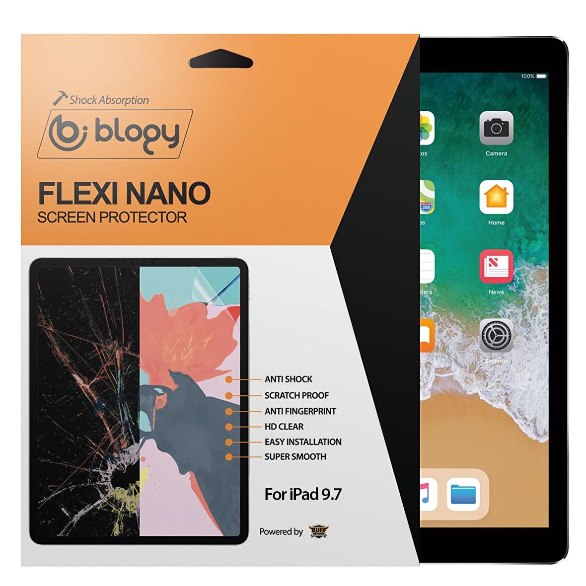 Blogy iPad 9.7 Flexi Nano Ekran Koruyucu