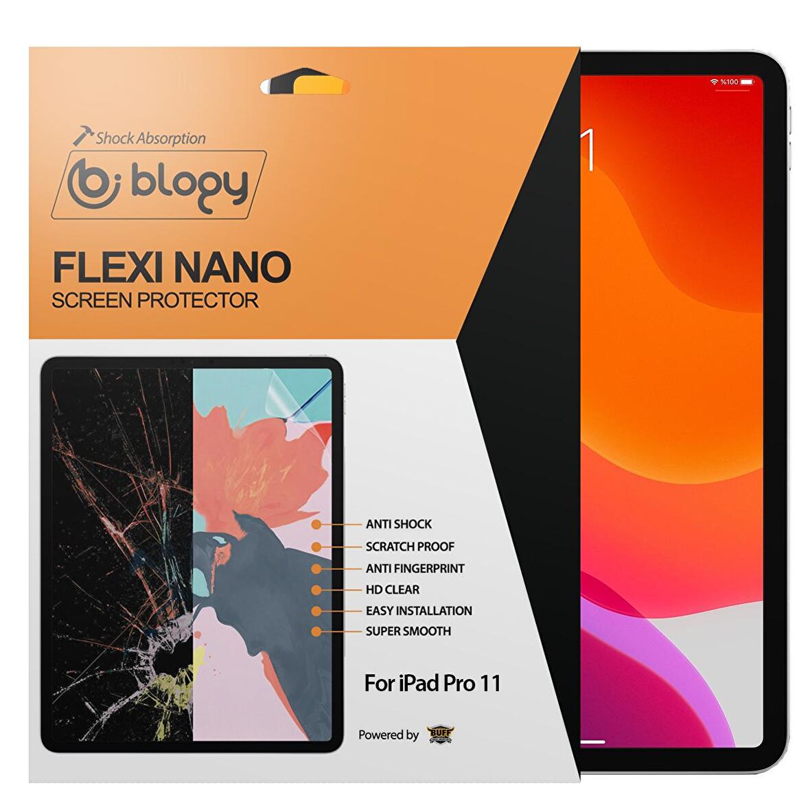 Blogy iPad Pro 11 / Air 10.9 Flexi Nano Ekran Koruyucu