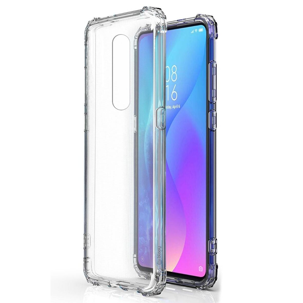 Blogy Xiaomi Mi 9T Crystal Fit Kılıf Crystal Clear