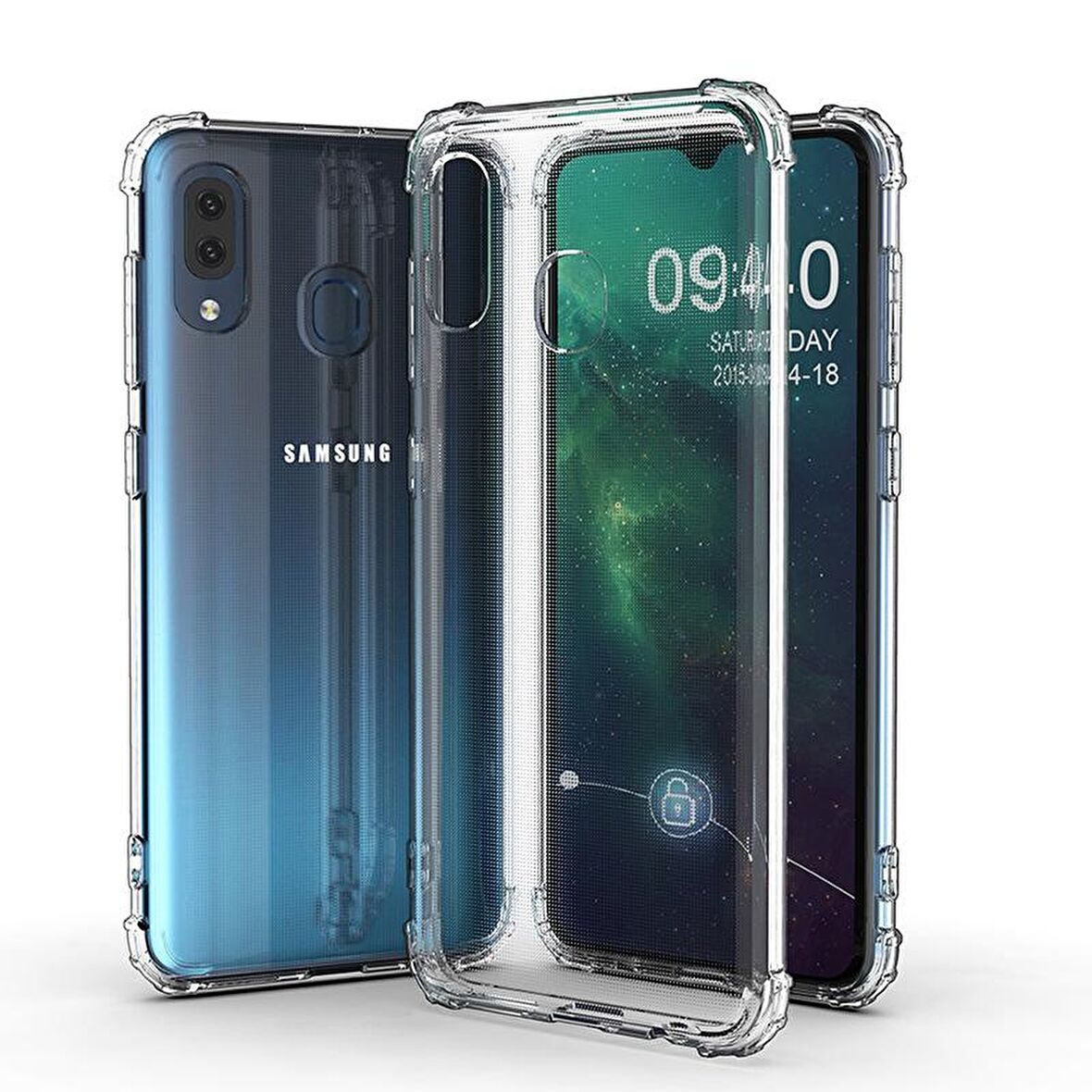 Blogy Galaxy A10s Crystal Fit Kılıf Crystal Clear