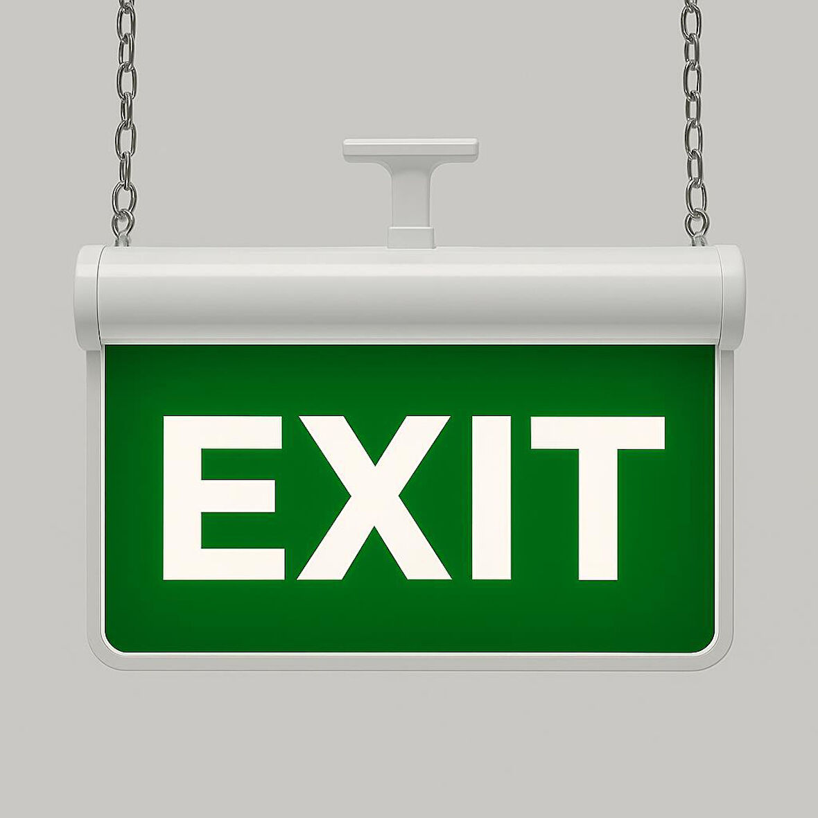 SEVİMSEL IŞIKLI YÖN TABELASI YÖNSÜZ EXIT / ÇIKIŞ TABELASI (ACİL DURUM İŞARETİ)