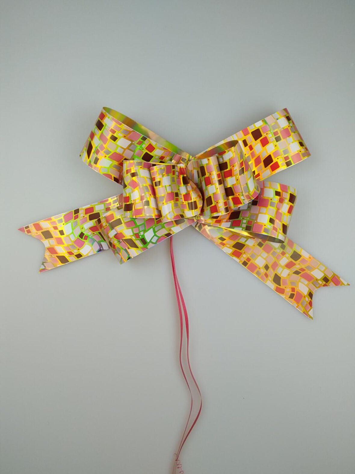 ÇEKMELİ FİYONK 50MM KAHVERENGİ KARELİ (1 ADET)