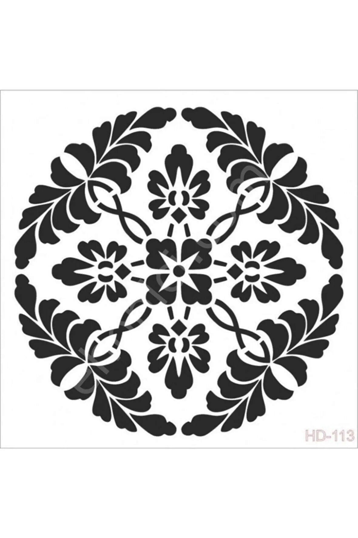 Hd113 Home Dekor Stencil 45x45