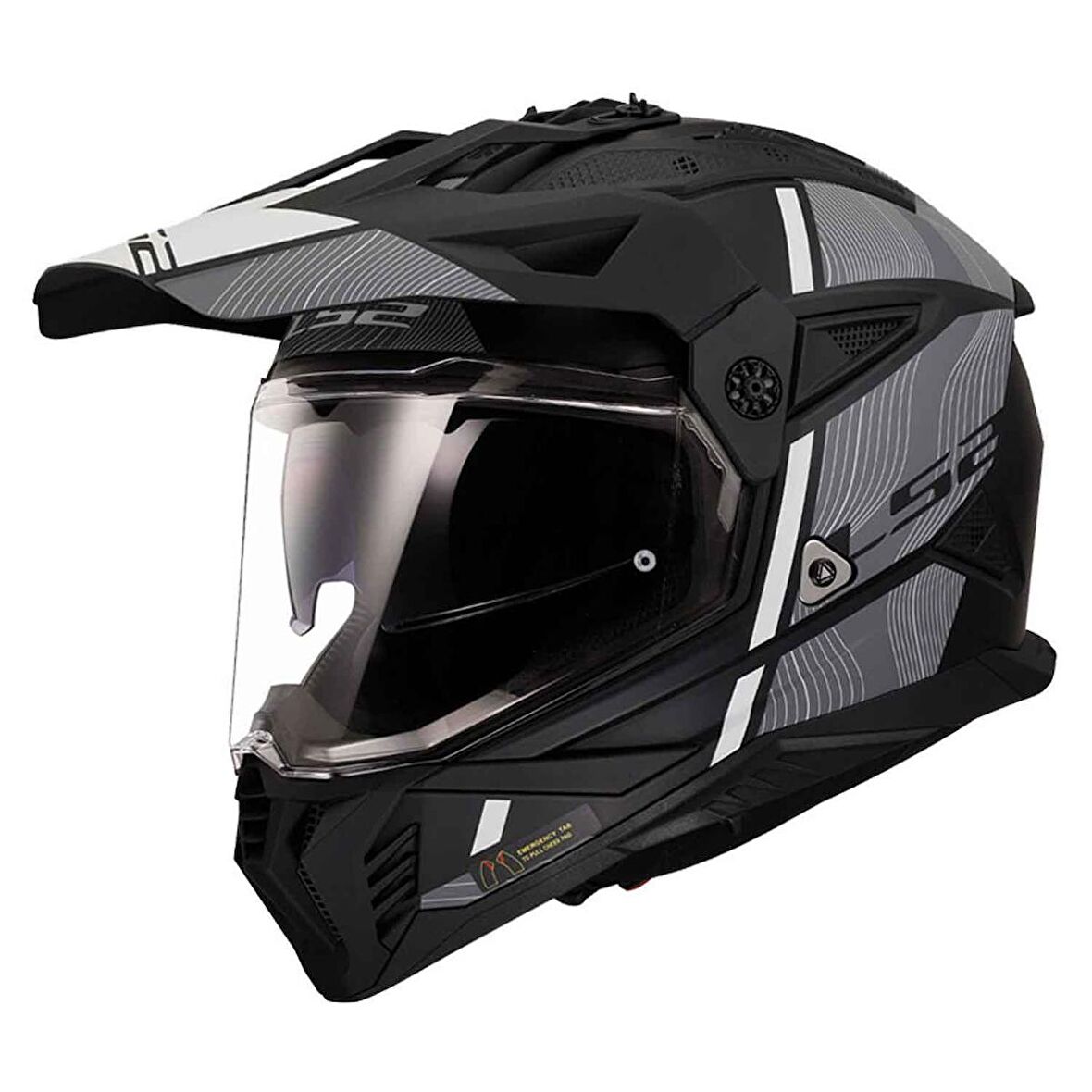 Ls2 Pioneer 2 Hill Kros Motosiklet Kaskı