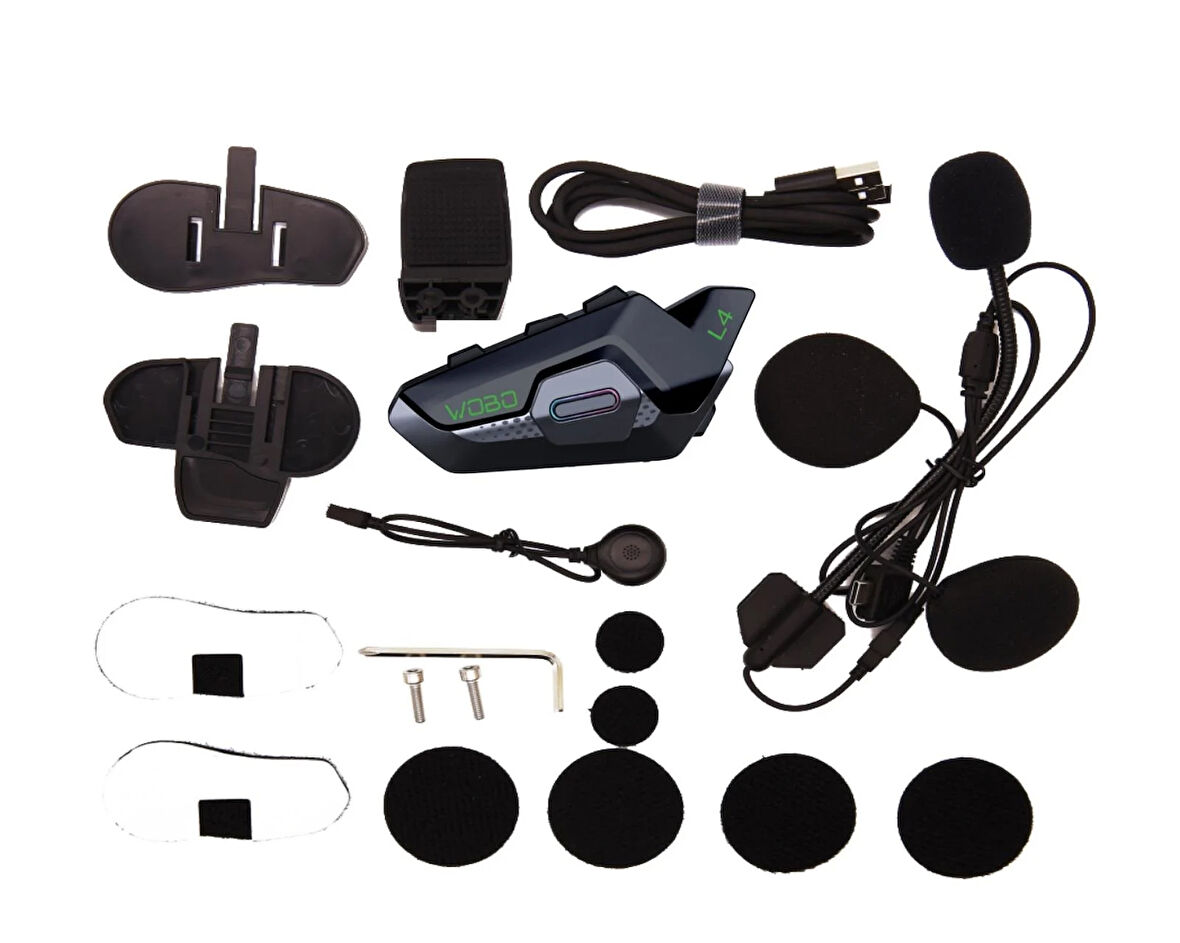 Wobo L4 İnterkom Kask Bluetooth Kulaklık Mikrofon